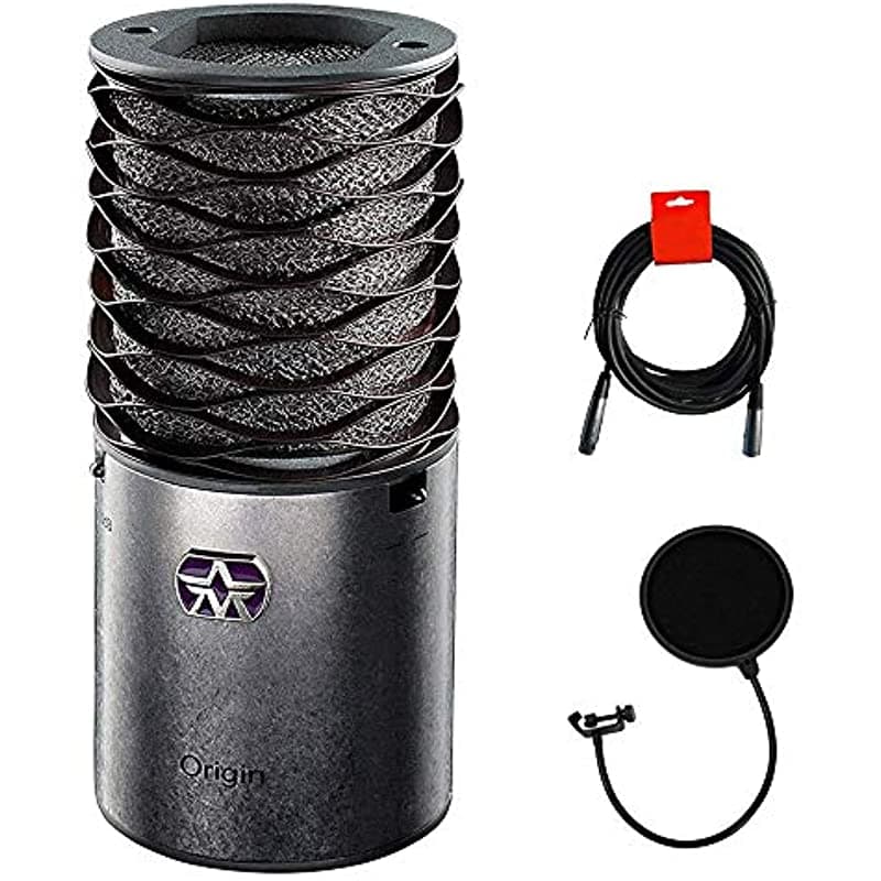 Aston Microphones Origin Micrófono de Condensador Cardioide con Filtro Antipop y Paquete de Cable XLR-XLR AST-ORIGIN