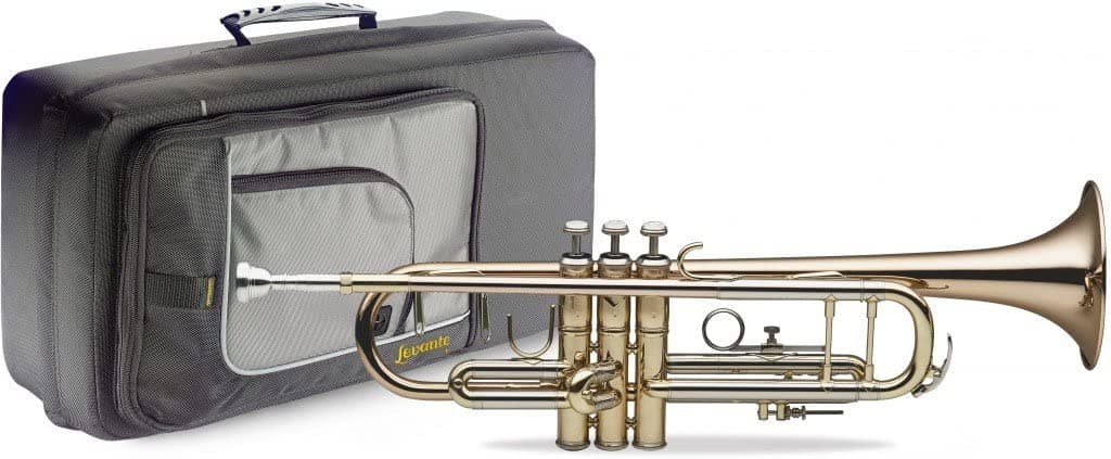 Levante Lv-Tr6305 Bb Profesional Trompeta Case Suave Cuerpo Lacado