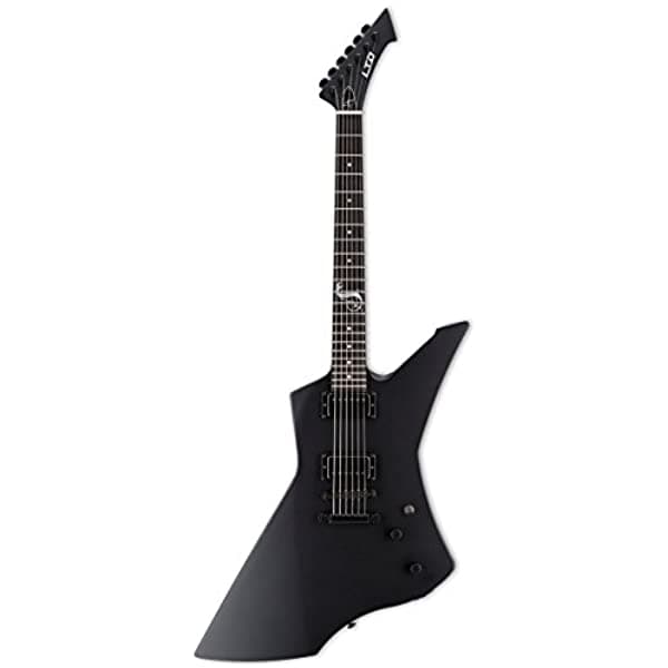 Esp Ltd Snakebyte Signature Series James Hetfield - Guitarra Eléctrica Con Funda Color Negro Satinado LSNAKEBYTEBLKS