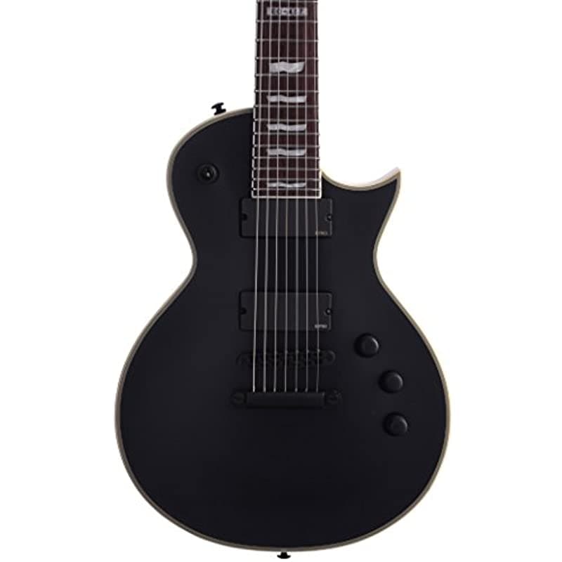 Esp Ltd Ec-407 7-String Guitarra Eléctrica Color Negro Satinado LEC407BLKS