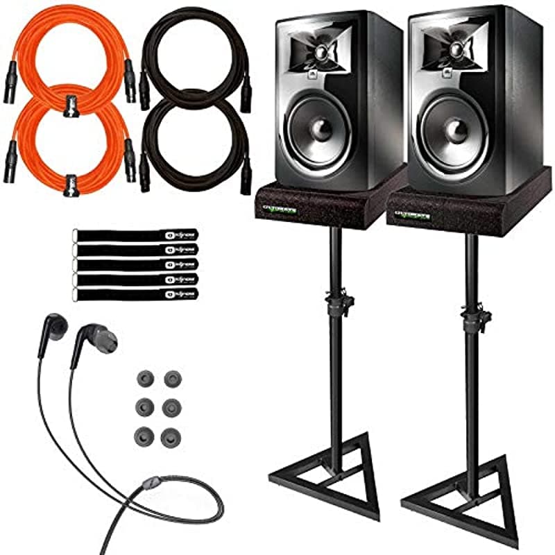 Clutch Jbl 306P Mkii 6.5 Potenado Studio Referencia Monitor Parlantes Par W Stands Pack 306PMKIISTANDPACK