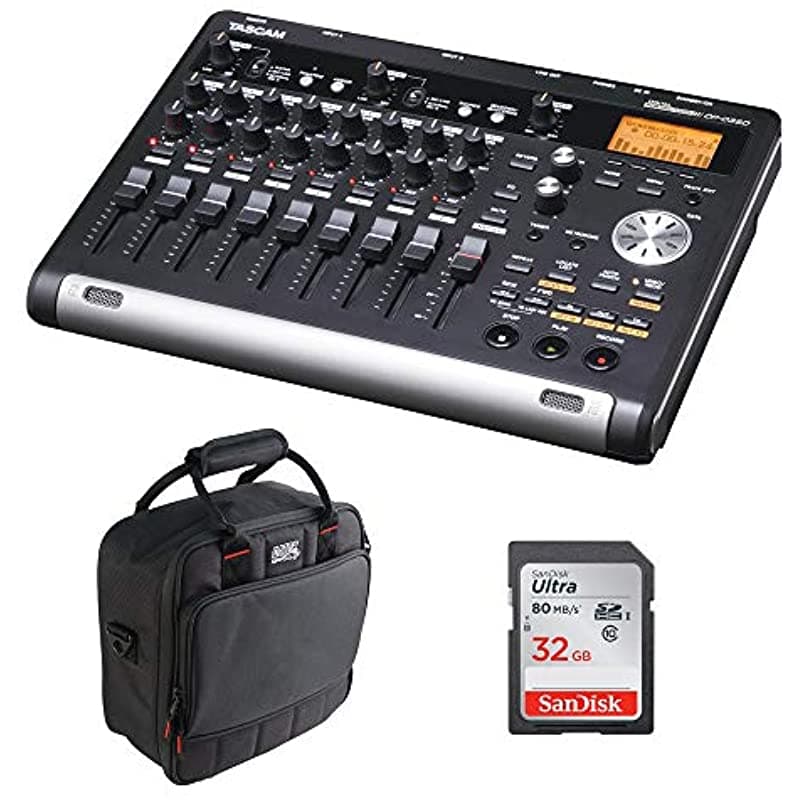 Tascam Dp-03Sd Digital Portastudio 8-Track Grabador G-Mixerbag-1212 Mixer Funda Y 32Gb Bundle De Tarjeta De Memoria