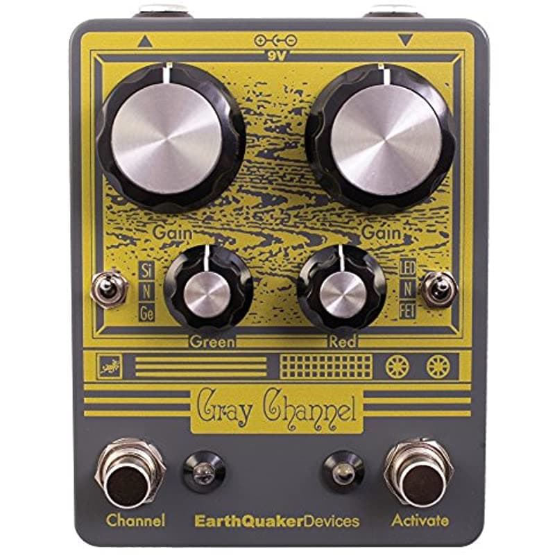 Earthquaker Devices Gray Channel Dual Overdrive Pedal de Efectos para Guitarra EQDGRAY
