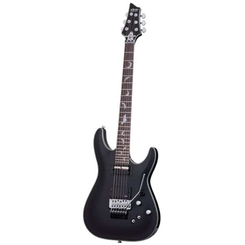 Schecter Damien Platinum 6 Floyd Rose-Sustainiac Satén Negro 1189