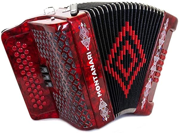 Montanari 3412 3S Rojo Acordeón en Fa tríada FBE