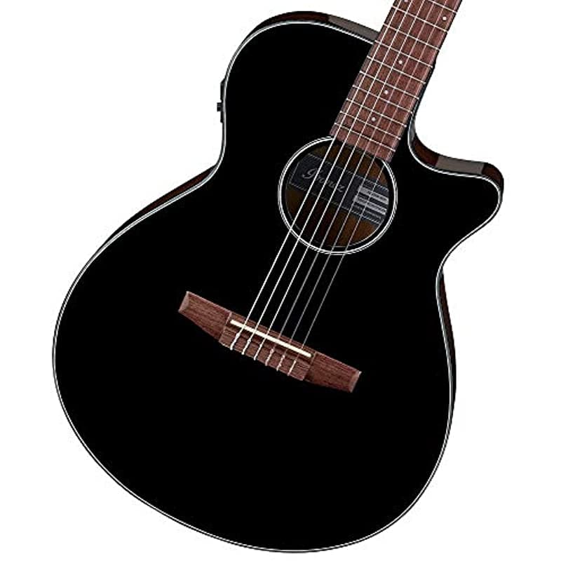 Ibanez AEG50NBKH Guitarra acústica de 6 cuerdas, diestro, negro, tamaño estándar