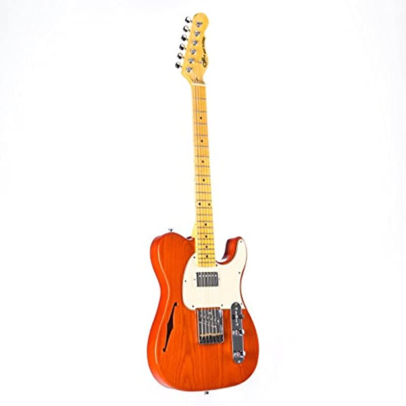 G&L Guitars G & L Tribute Antisatélite Classic Bluesboy Semi-Hollow Guitarra Eléctrica Claro Naranja Diapasón De Arce TI-ACB-S24R44M73