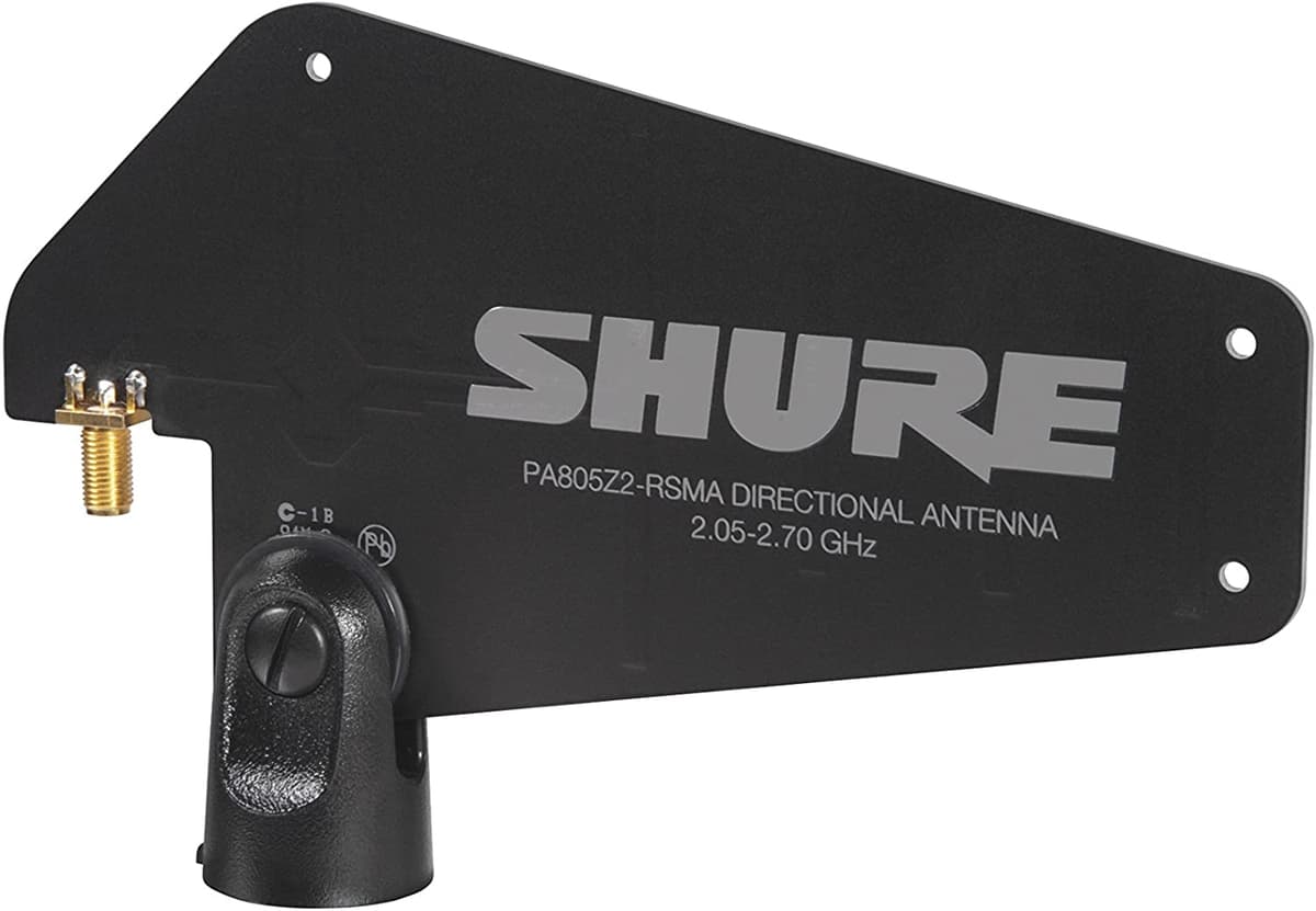 Shure PA805Z2-RSMA Antena Direccional Pasiva para Sistemas Inalámbricos GLX-D Advanced