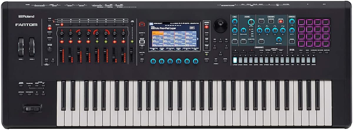 Roland FANTOM-6 Workstation Musical Teclado Sintetizador 61 Teclas Semi-contrapesadas