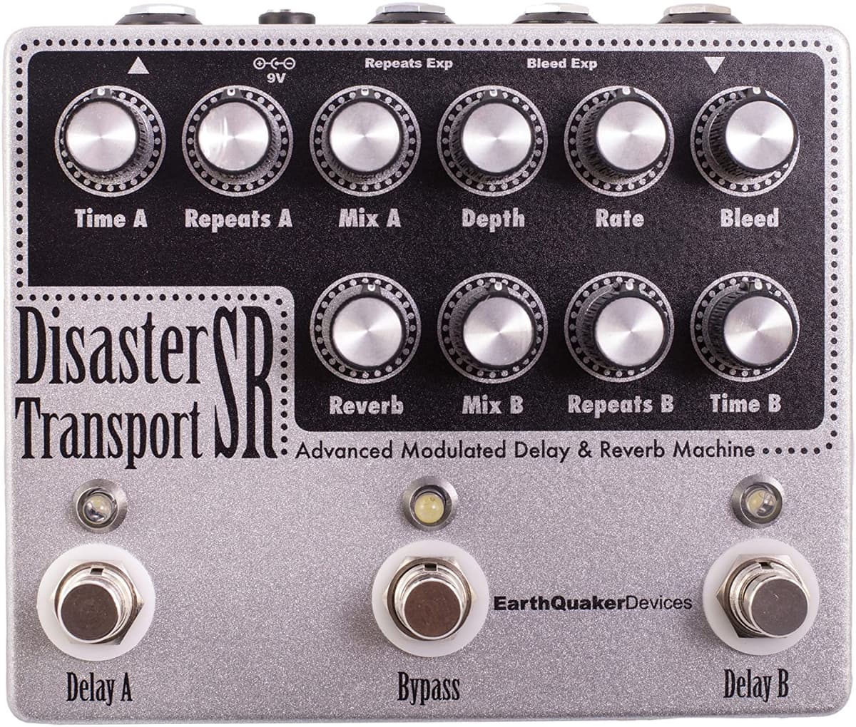 Earthquaker Devices Disaster Transport SR Advanced Módulo de Delay Modulado y Reverb Pedal de Efectos para Guitarra EQDDTSR
