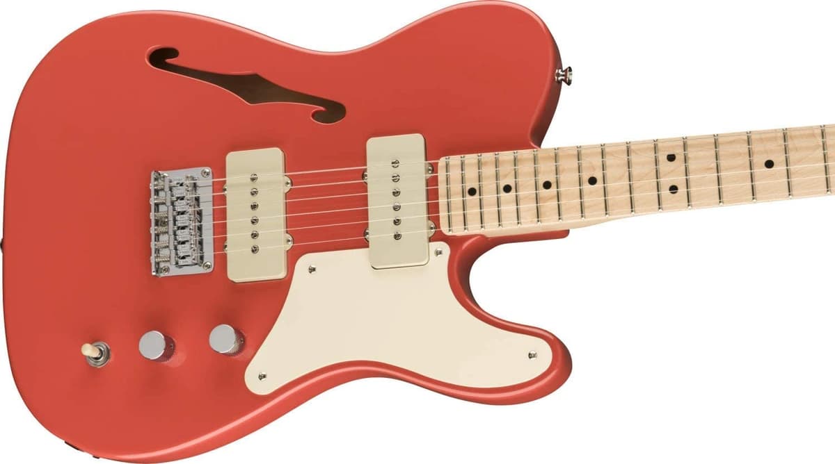 Squier Paranormal Cabronita Telecaster Tinline Guitarra Eléctrica Fiesta Red 377020540