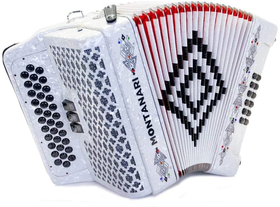 Montanari 3412 3S Acordeón Fbe White
