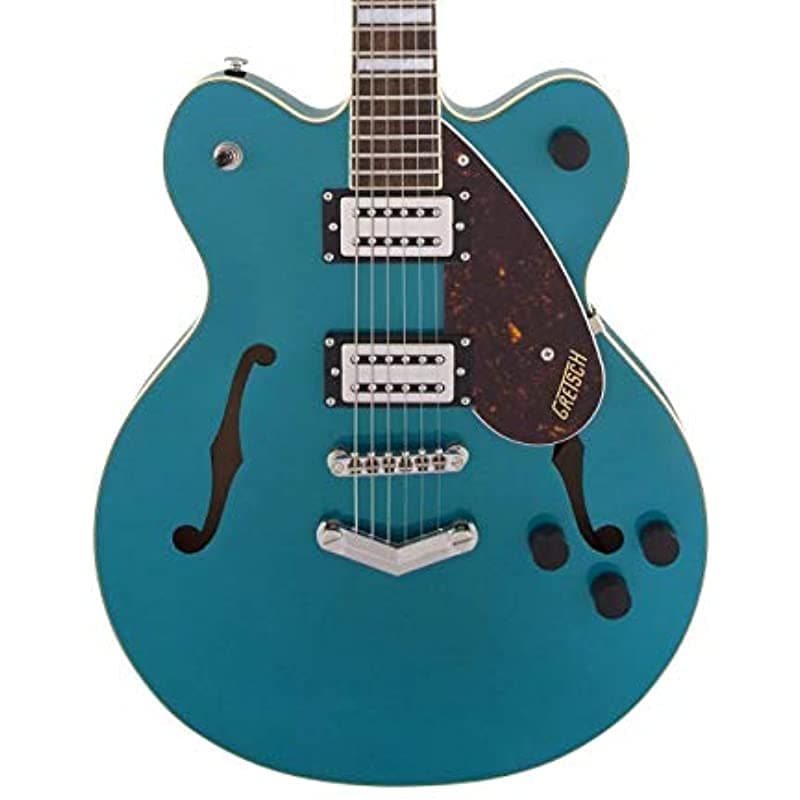 Gretsch G2622 - Bloque Central Aerodinámico De Doble Corte Turquesa Océano Con Cola En V Y Pastillas Bt-2S Anchas 2806200508