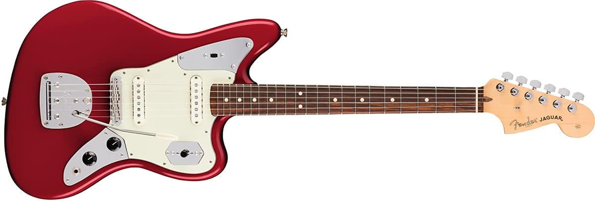Fender American Professional Jaguar Diapasón de Rosewood Guitarra Eléctrica Candy Apple Red 114010709