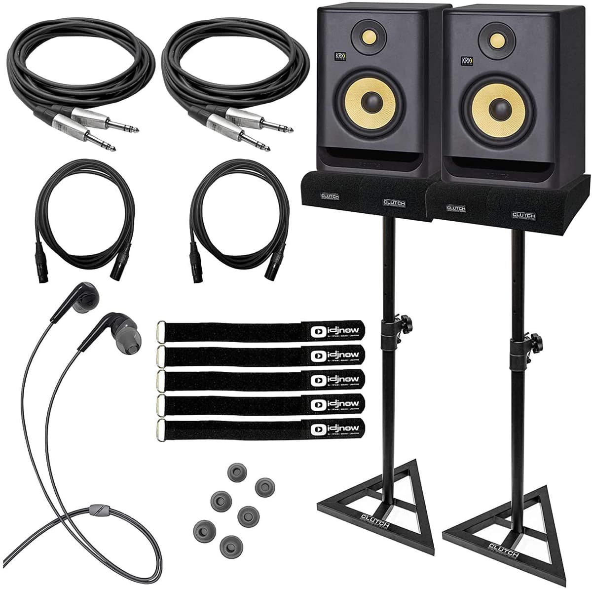 Clutch Krk Rokit Rp7G4 Rp7-G4 - Par De Altavoces Para Monitor De Estudio Activo De 65 Pulgadas (Cable Trs)