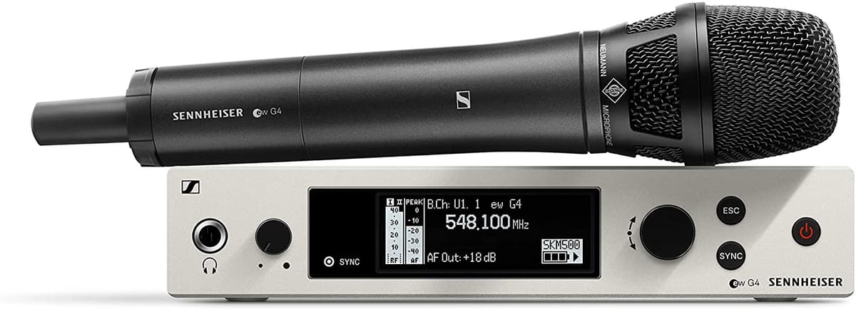 Sennheiser Ew 500 Inalámbrico De Mano Con Neumann Kk205 Cápsula Aw+ (470-558Mhz)