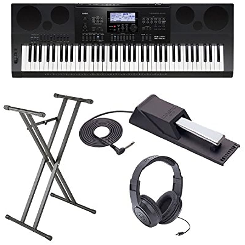 Casio Wk7600 Workstation Teclado Stand Sostense Pedal Y Auriculares WK7600 BUNDLE