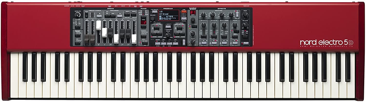 Nord Electro 5D 73 Velocity Sensitive 73 Key Semi-Ponderado Waterfall Teclado Nelectro5D-73 AMS-NELECTRO5D-73