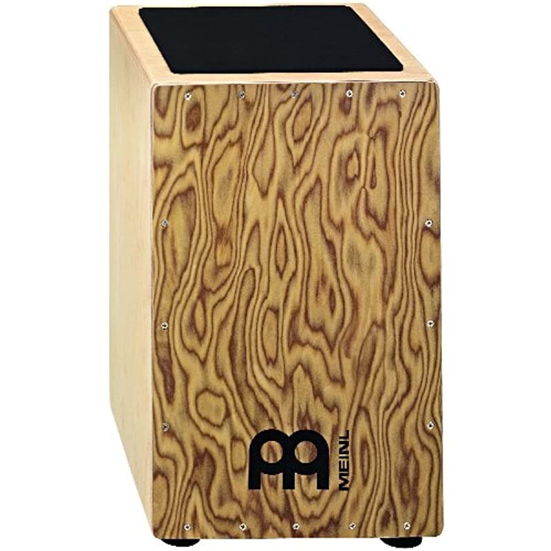 Meinl Percusión Caj8Mb-M Cuerdas Cajon Pickup Makah Burl Placa Frontal Brown