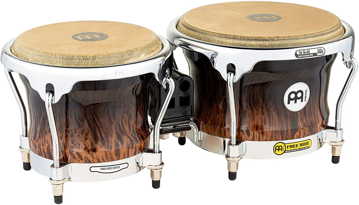 Meinl percusión Fwb400Bb Free Ride Series Bongos De Madera Acabado Marrón Burl