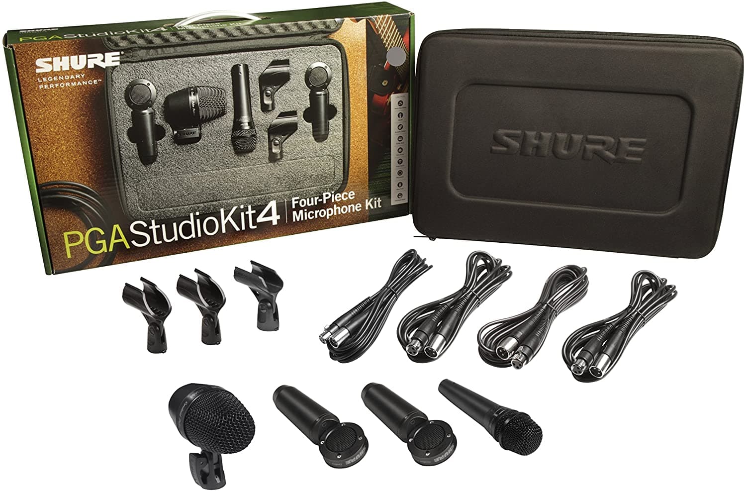 Shure Pgastudiokit4 - Kit De Micrófono De Estudio (4 Piezas)