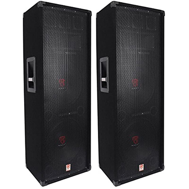 (2) Altavoz De Audio Pasivo Dj/Pro Rockville Rsg12.2 Dual De 12 2000 Vatios De 3 Vías Y 4 Ohmios (2) RSG12.2