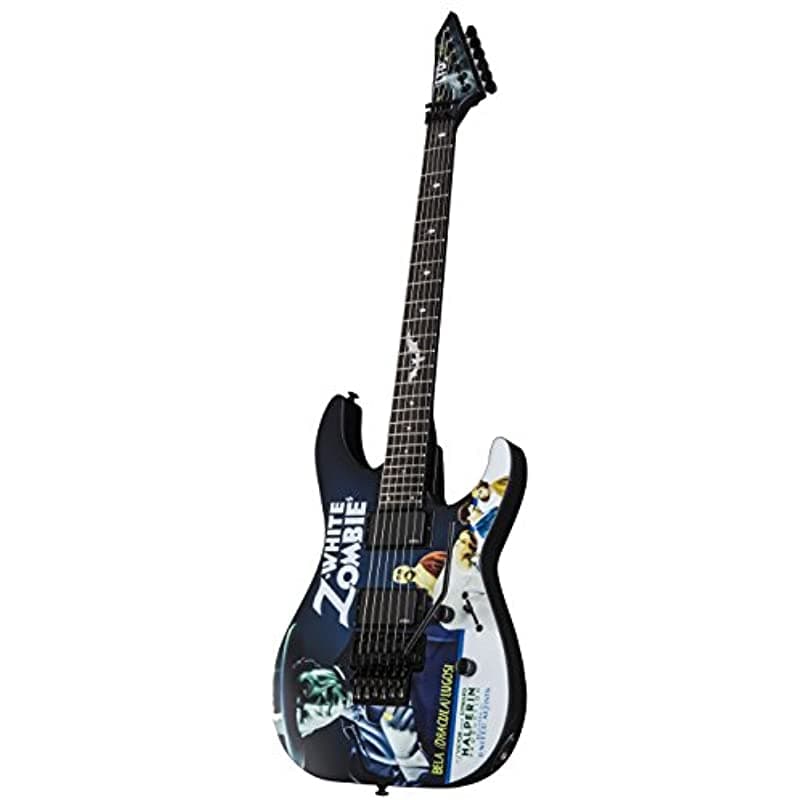 Esp Ltd Kh-Wz Signature Series Kirk Hammett White Zombie Guitarra Eléctrica Case LKHWZ