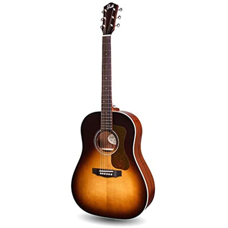 Guild DS-240 - Guitarra Acústica con Hombros Inclinados Vintage Sunburst Tapa Sólida Colección Memoir 383-0470-937