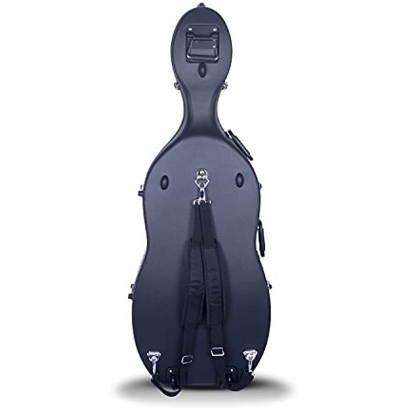 Crossrock Estuches de Violonchelo Tamaño 4/4 y 3/4 de ABS en Negro CRA862CEFBK