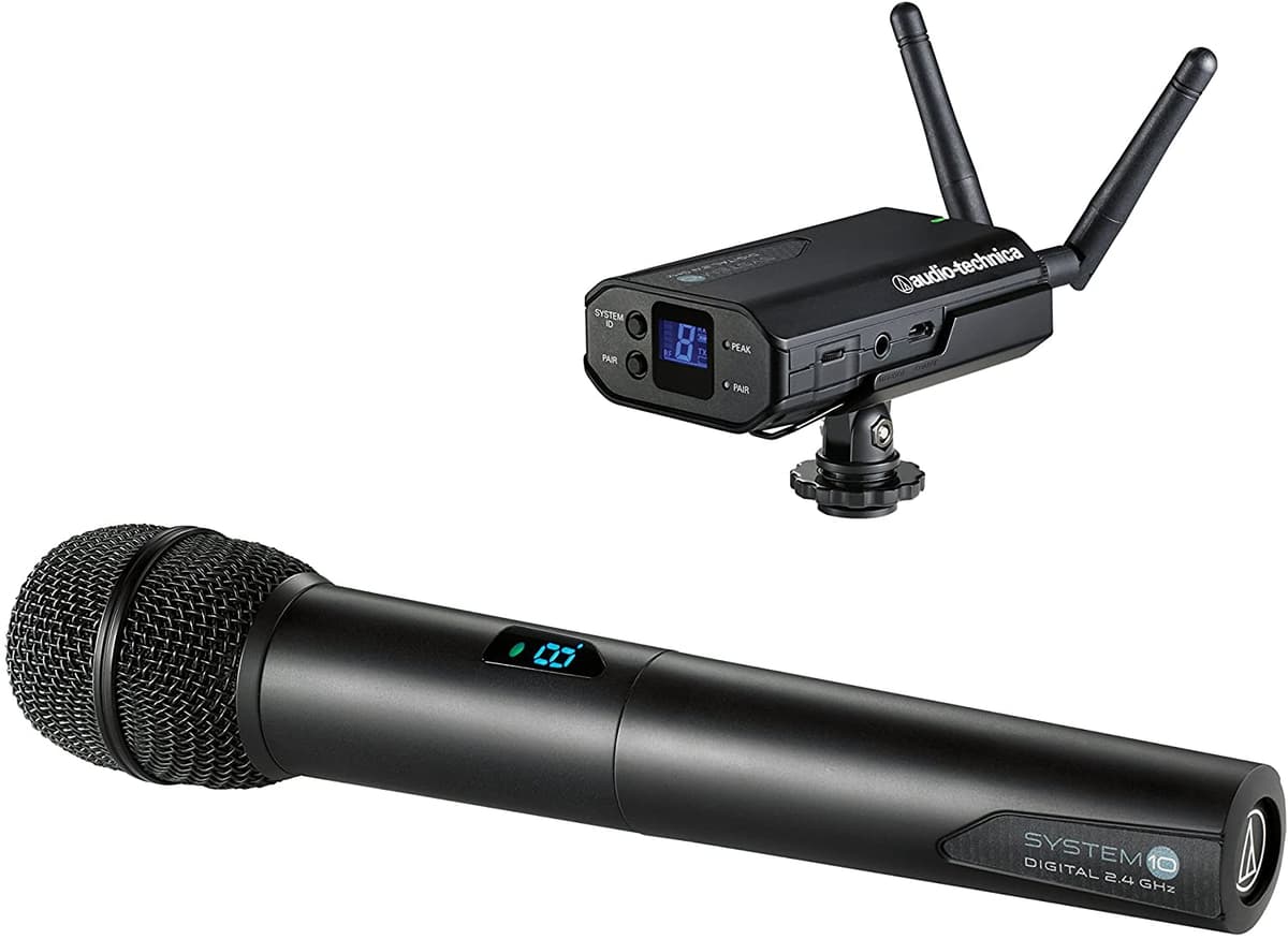 Audio-Technica Sistema 10 Atw-1702 Portable Camera-Mount Sistema De Micrófono Inalámbrico