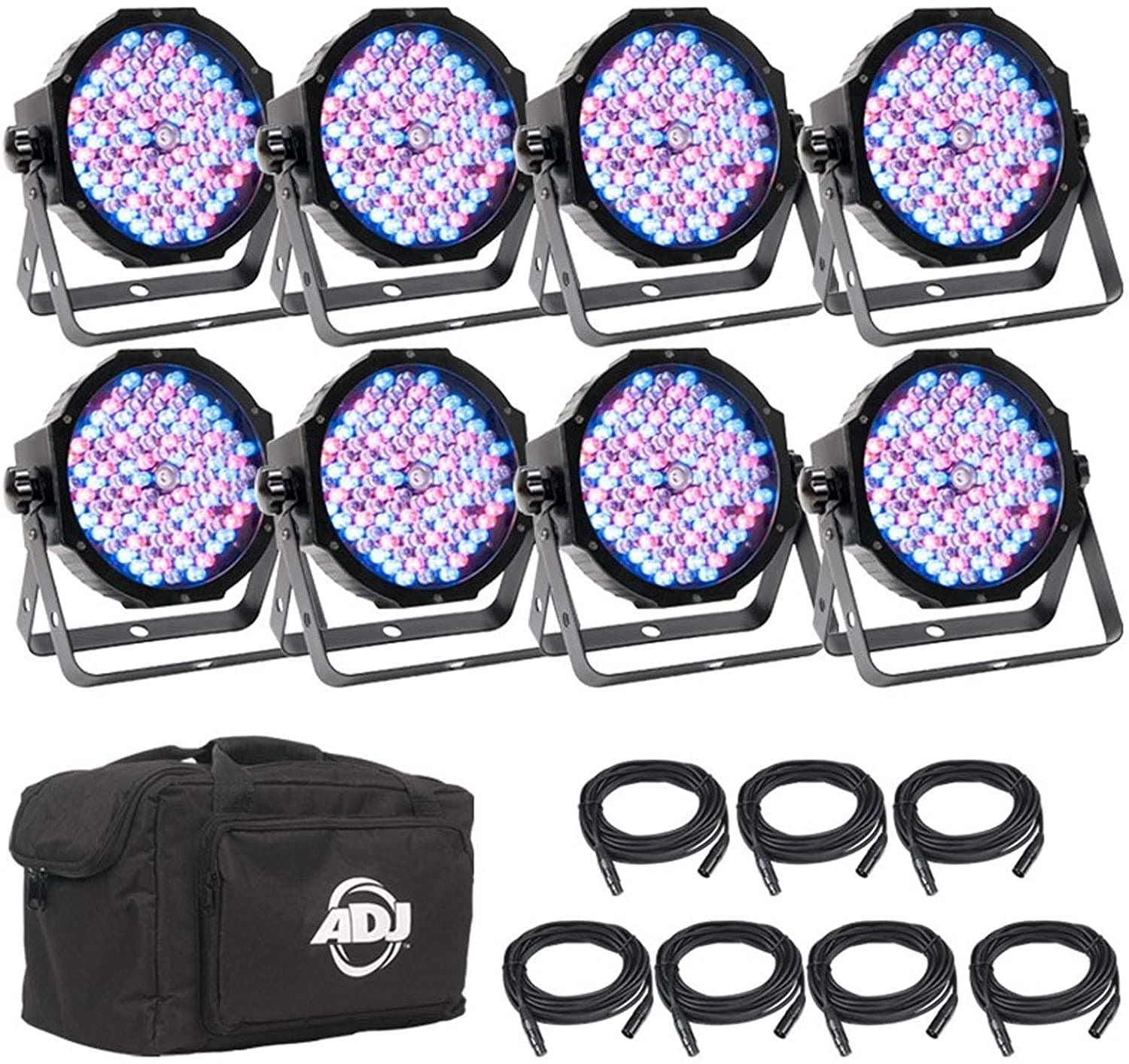 Adj Products Unidad De Luz De Escenario (Mega Flat Pak 8)