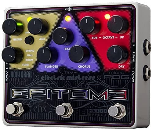 Electro-Harmonix EPITOME Pedal Multi-Efectos con Reverb/Flanger/Octava para Guitarra
