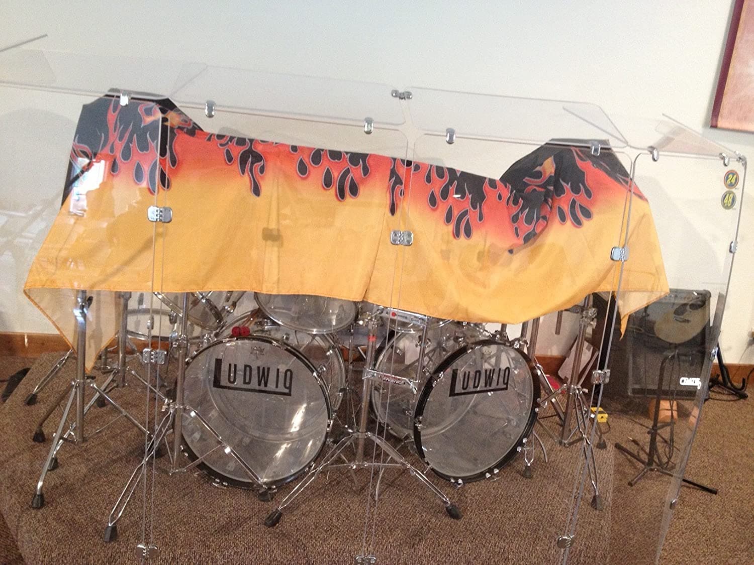 Pennzoni Display Drum Shield Ds5D Chrome Bisagras