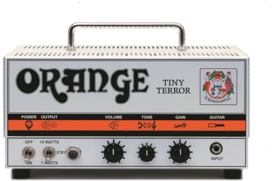 Orange Amplifiers Naranja Tirror De 15 Vatios Amp Tt15H Guitarra Cabeza Acolchada Fondo TINY TERROR