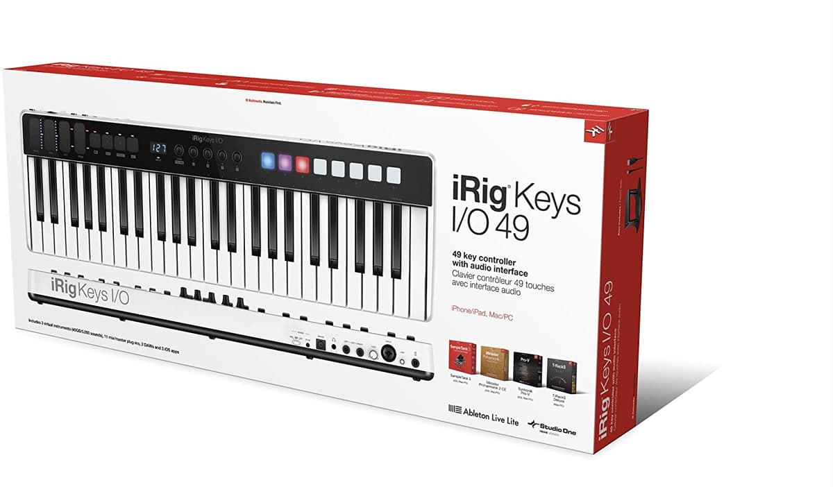 Ik Multimedia Irig Keys I O 49 Audio Placa & Midi Teclado [Bienes Regulares Nacionales] IP-IRIG-KEYSIO49-IN