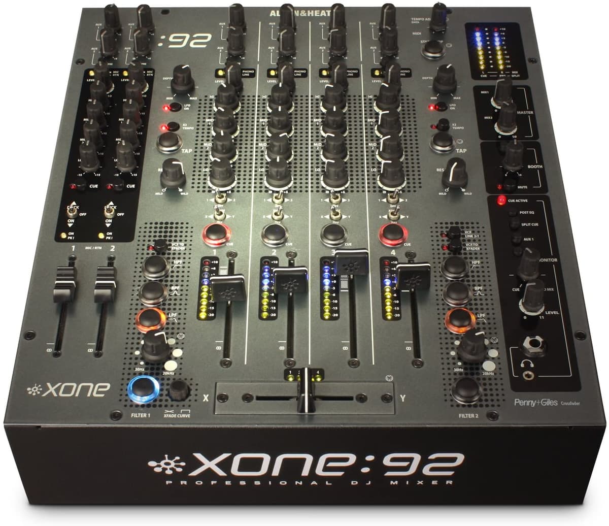 Allen & Heath Xone:92 Mezclador DJ Profesional 6 Canales con Faders AH-XONE:92-FADER