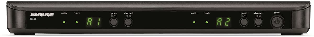 Shure BLX88 - Receptor inalámbrico de doble canal, transmisor vendido por separado, descontinuado por el fabricante BLX88=-J10