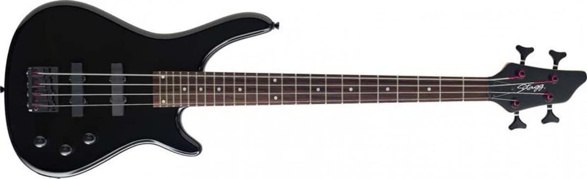 Stagg Bc300 Nylon 4-Cuerdas Fusion 3 4 Tamaños Bajo Negro BC300 3/4-Size BK