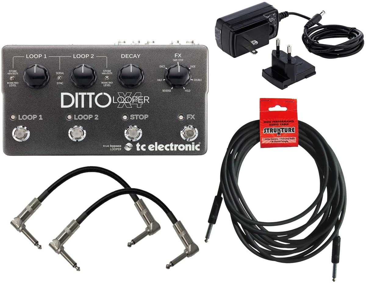 Tc Electronic Ídem X4 Looper Dos Cables De Parche Un Cable De Instrumento 960805005 4334353908