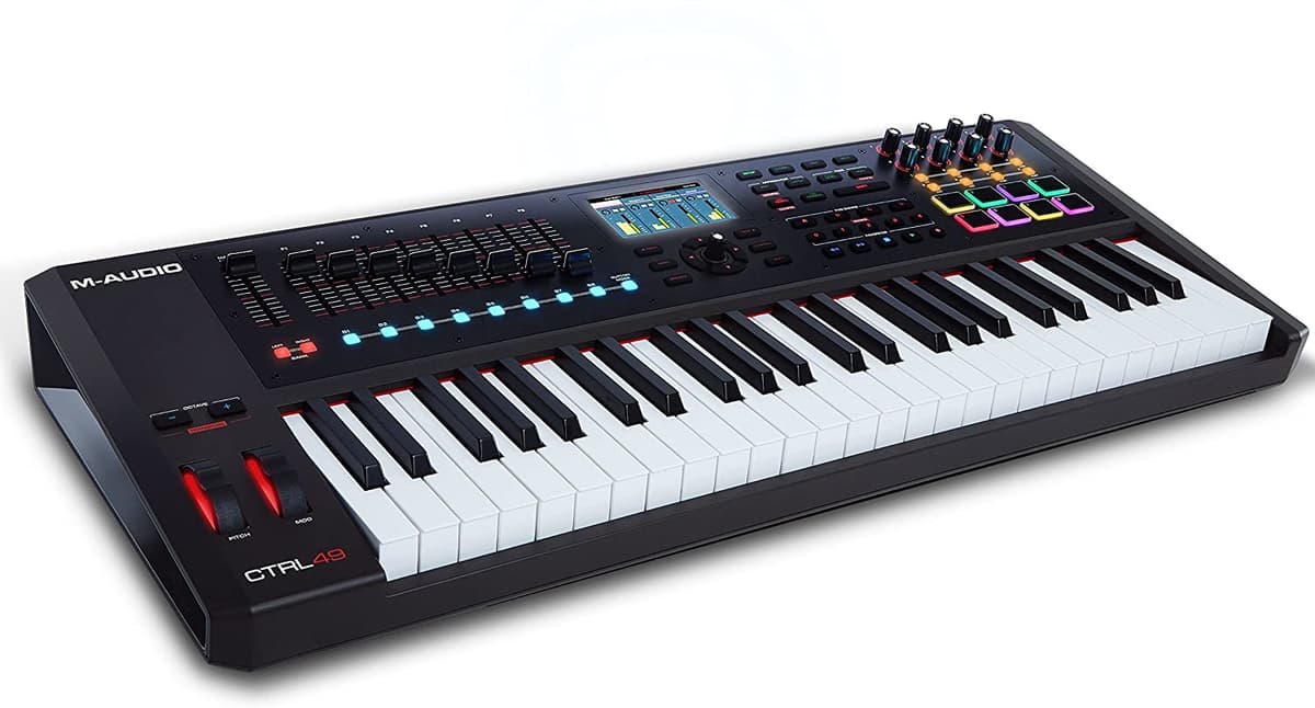 M-Audio Ctrl49 | Usb Midi Smart Controlador De 49 Teclas A Todo Color Pantalla 8 Almohadillas 8 Botones 8 Botones 9 Faders
