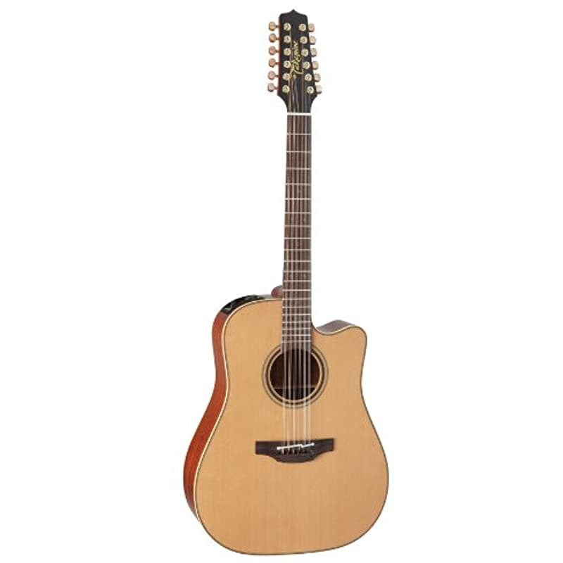 Takamine Pro Series 3 P3DC-12 - Guitarra electroacústica de 12 cuerdas con cuerpo Dreadnought, estuche, Natural