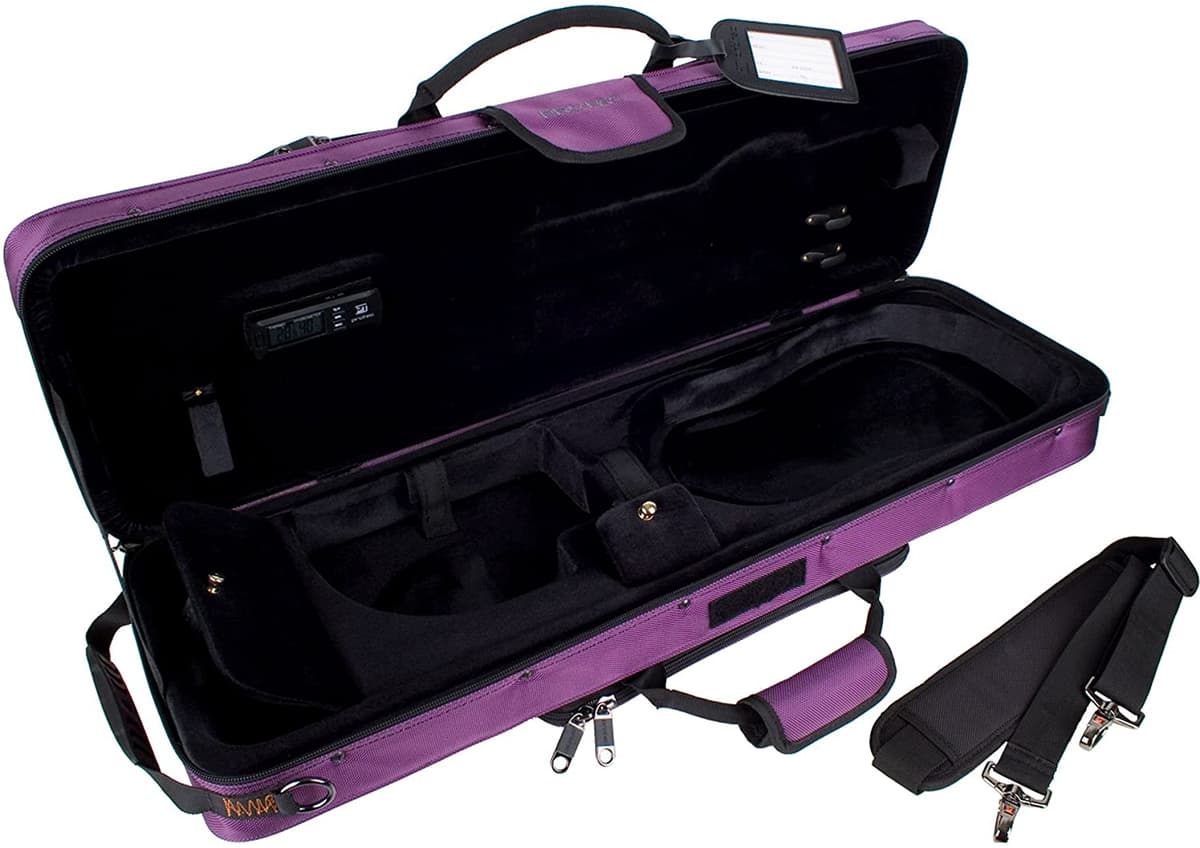 Protec 4 4 Viajes De Violín Luz Violin Pro Pac Case Purple Modelo Ps144Tlpr