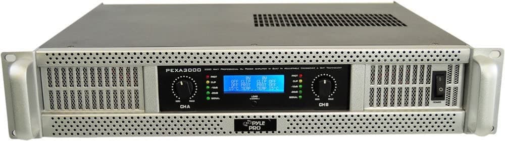 Pyle-Pro PEXA3000 19'' Rack Mount 3000 Watt Profesional Amplificador de Potencia Tecnología SMT Digital