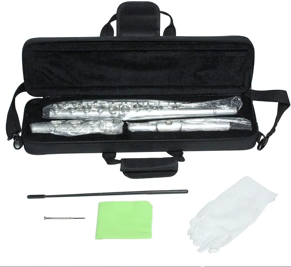 Flanger F-830 Intermedia Plateada De Níquel 17 Llaves Abiertas Aguas Cerradas C Flute B Fitafoffeffset G