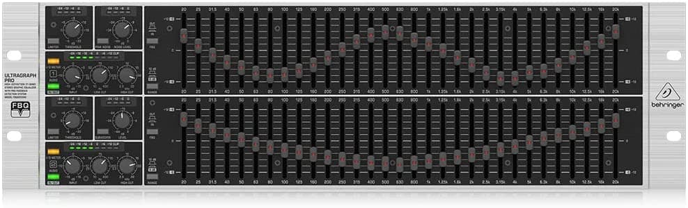 Behringer ULTRAGRAPH PRO FBQ6200HD Ecualizador Estéreo de 31 Bandas con Sistema de Detección de Realimentación