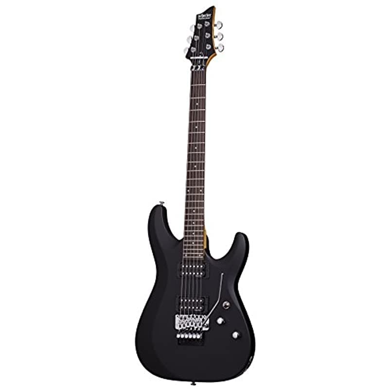 Schecter C-6 FR DELUXE Guitarra Eléctrica de Cuerpo Sólido, Satinada Negra, Modelo Satin Black C-6 FR DELUXE Satin Black