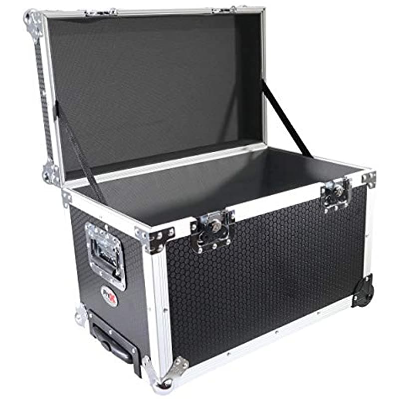 Prox - Funda Utilitaria Enrollable Con Mango Retráctil Y Ruedas Empotradas De Perfil Bajo 17 X 24.5 X 15 Pulgadas 2.2 Pies Cúbicos Espuma De Alta Densidad Para Soporte Interior Madera Contrachapada Laminada Protectora De 3/8 Pulgadas T-Utihw Mk2