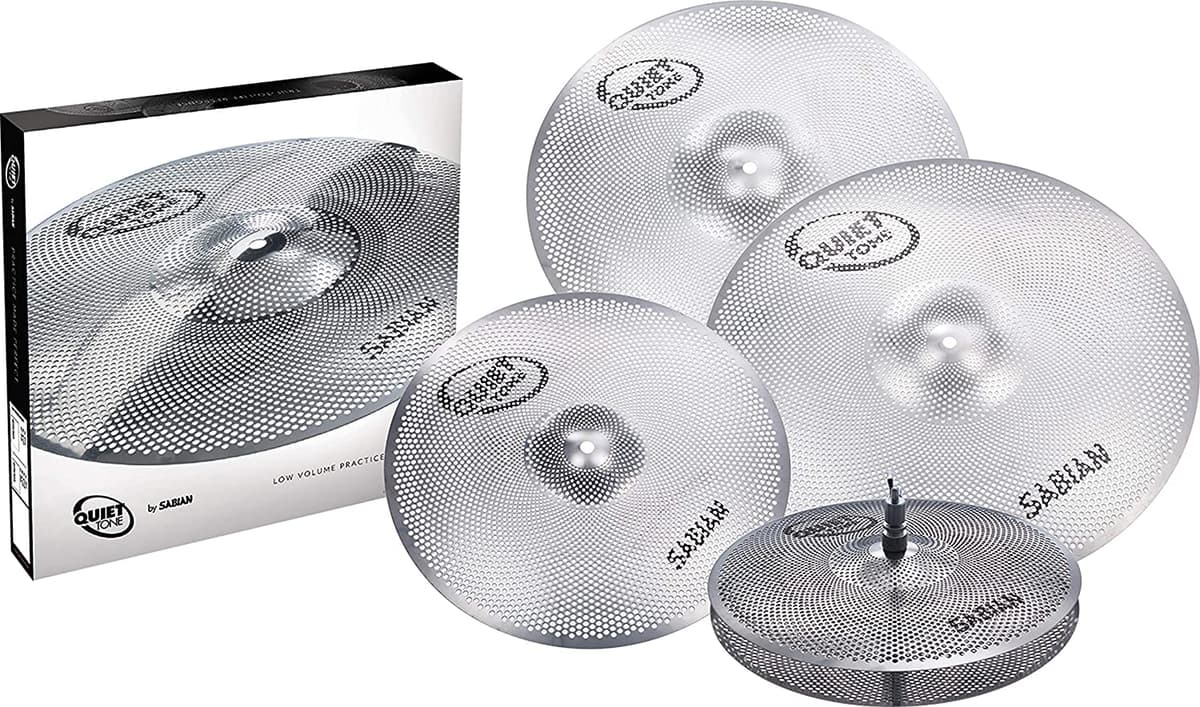 Sabian Platillos Qtpc504 Paquete Sombreros De Hi (14" 16" De Platillos Crash 18" Crash 20" Quiet Tone Ride Platillos
