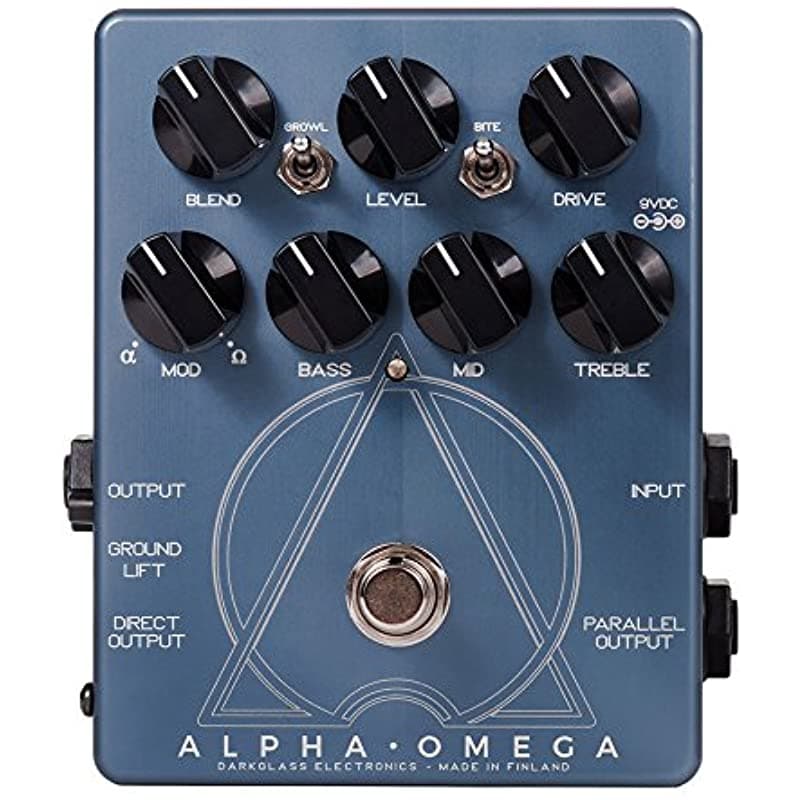 Darkglass Electronics Darkglass Alpha Omega Pedal de Pre-Amp y Overdrive para Bajo (AO)