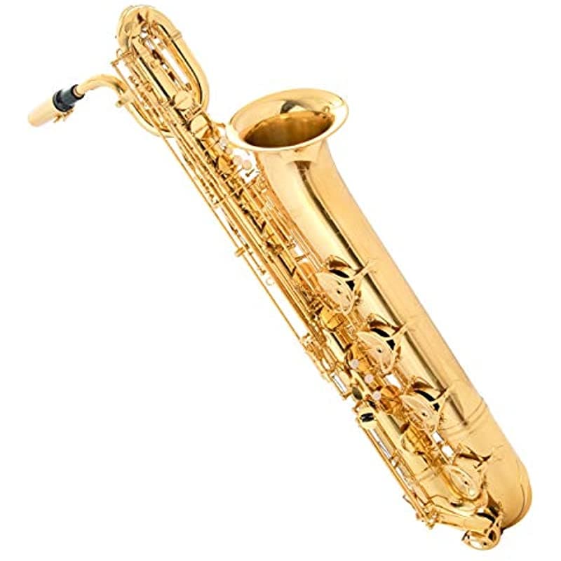 Singer'S Day Sdbs-2001 Bajo Un Saxofón De Barítono Bajo A High F Lacqued Brass Hand Grabada Bell